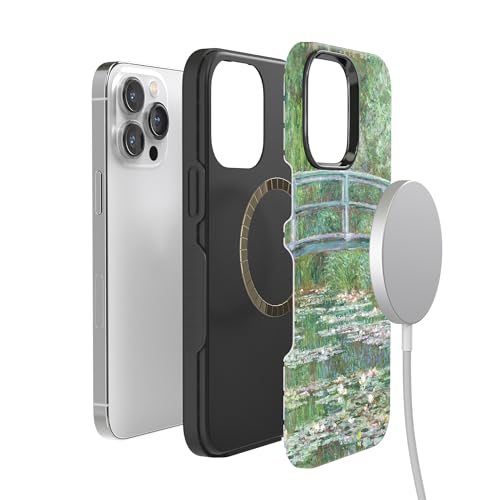 Casely iPhone 14 Pro Max Case | Monet's Bridge | The Met Museum | Bold Protective Design | Compatible with MagSafe - color: Monet's Bridge | The Met Museum