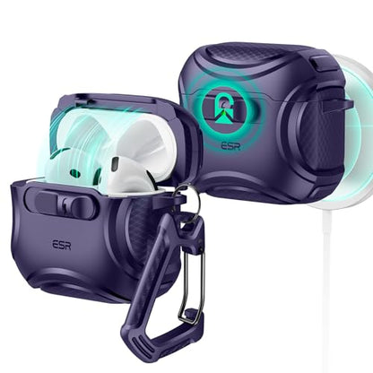ESR for AirPods 5/4 Case, Compatible with MagSafe, Purple - color: Purple, size: AirPods 5&4 Case