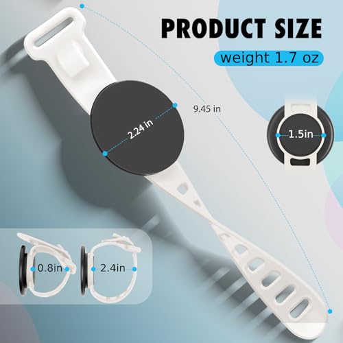 Stroller Phone Holder Magnetic Phone Mount for Home Fitness Bike - color: White