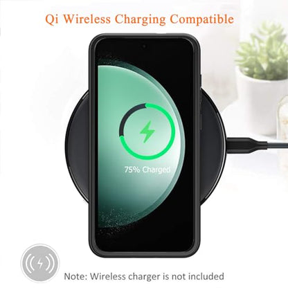 Wireless Charging Case for Galaxy S23 FE, Upgraded 12000mAh Rechargeable Portable Charging Case Compatible with Galaxy S23 FE (6.4 inch) with Carplay Extended Battery Pack Charger Case (Black) - size: Galaxy S23 FE