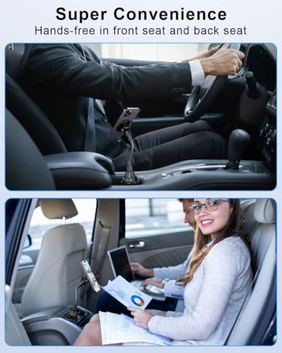 SUPERONE Magsafe Cup Holder Phone Mount, Universal Cup Phone Holder for Car