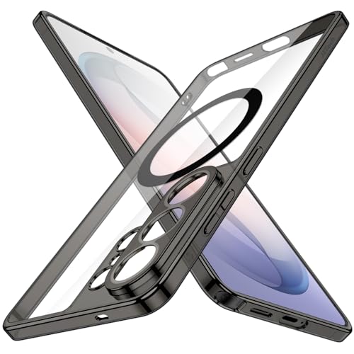 JETech Magnetic Slim Case for Samsung Galaxy S26 Ultra, Black | Compatible with MagSafe, Camera Lens Protection, Ultra-Thin Lightweight Design, Minimalist Style, Clear Back - color: Black, size: Galaxy S26 Ultra