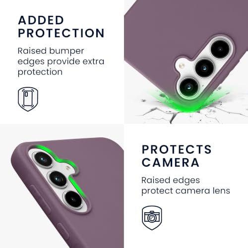 kwmobile Case Compatible with Samsung Galaxy A55 5G Case - Soft Slim Protective TPU Silicone Cover - Pale Iris - color: Pale Iris, size: Galaxy A55 5G