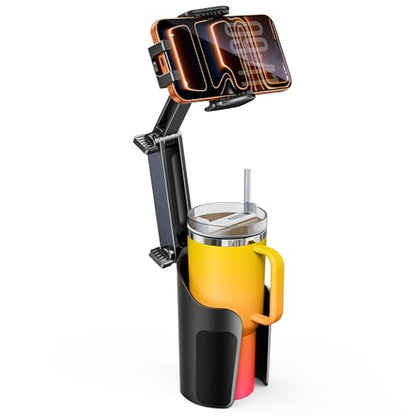 TAZENI 2-in-1 Cup Holder Phone Holder Mount for Car, Stable & Adjustable