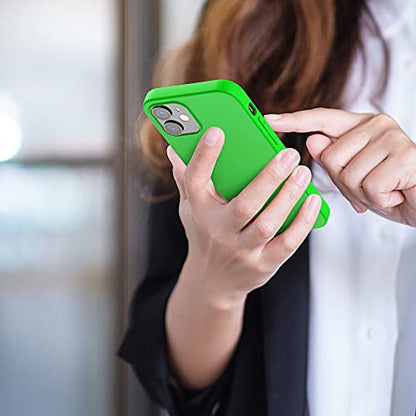 kwmobile Case Compatible with Apple iPhone 12 / iPhone 12 Pro Case - Soft Slim Protective TPU Silicone Cover - Neon Green - color: neon green