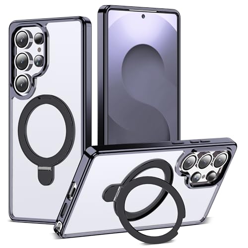 Clear Case for Samsung Galaxy S25 Ultra with Stand 6.9",Black - color: Black, size: Samsung Galaxy S25 Ultra