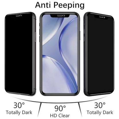 MAYtobe Privacy For iPhone 11 Pro, XS, X Screen Protector Tempered Glass - size: iPhone 11 Pro,XS,X(Black)