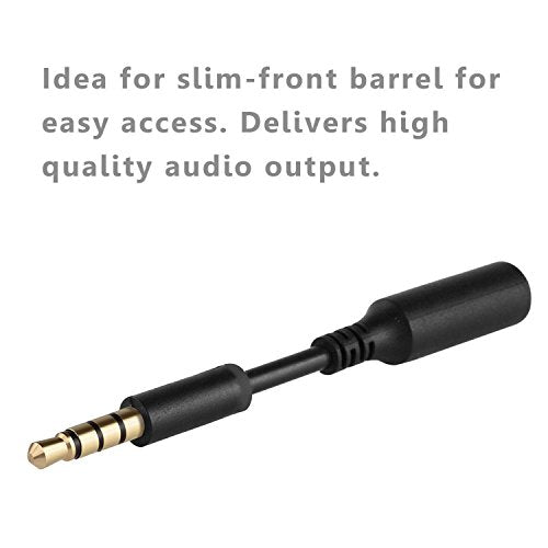Accessonico 3 Pack Headset Audio Jack Extender, 3.5mm Headphone AUX Extension Adapter for Juice Pack, for Battery Charger Case, Power Case, for Smartphones, Tablets