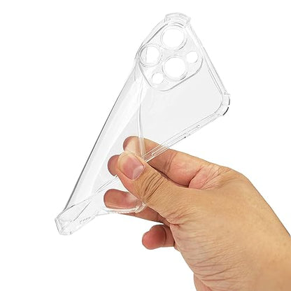 1PC Clear Soft TPU Silicone Case for iPhone 14 Pro Max | Clear Flexible Back Cover Made of Soft TPU/Silicone Rubber with Precise Rear Camera Cutouts - color: For iPhone 14 Pro Max