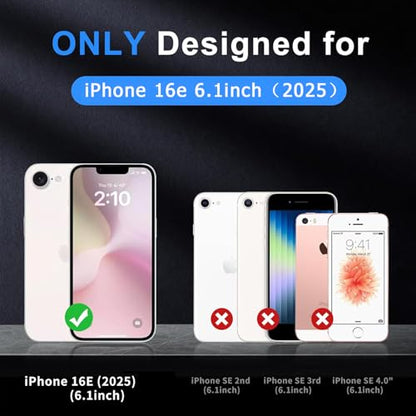 Battery Case for iPhone 16e, 10000mAh High Capacity Portable Charger Case, Rechargeable Smart Battery Pack Compatible with iPhone 16e 6.1 inch Charging, Support Wireless & Carplay - Black - size: iPhone 16e (6.1 inch)