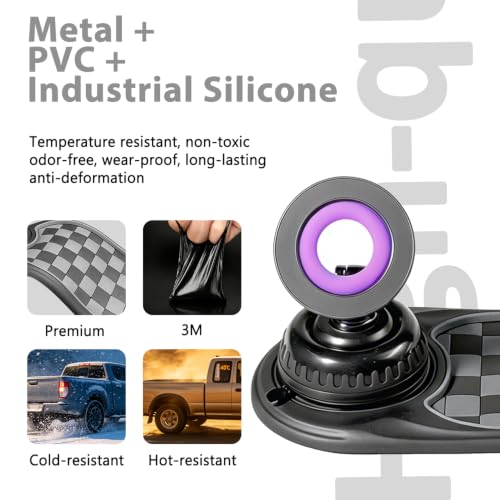 2026 Upgraded Car Phone Mount, 360° Adjustable Magnetic Anti-Slip Mat-Gray - size: Mat-Gray