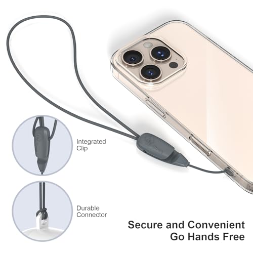 E-Tree 2 Pack Multi-Purpose Wrist Lanyard Hand Strap for Cell Phone Case Camera Airpods Keys Keychain Keys USB Flash Drive - color: Black & Grey