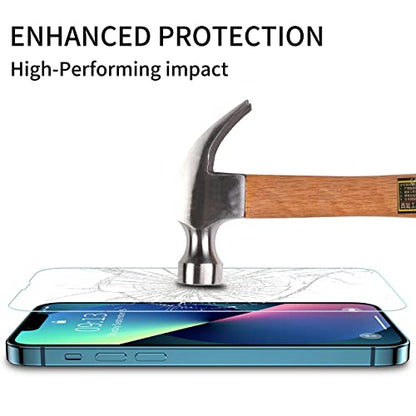 ImpactStrong Shatterproof Tempered Glass Screen Protector for iPhone 13 Pro Max [Easy Installation Frame] [Bubble Free] [9H Hardness] [Full Coverage] Case Friendly, 6.7 Inch - (3-Pack) - size: iPhone 13 Pro Max