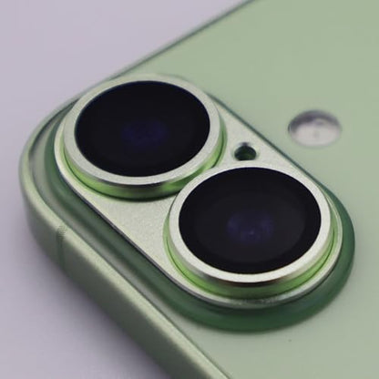 for iPhone 17 Camera Lens Protector Tempered Glass Metal Full Coverage Lens Cover Accessories (Green) - color: Green