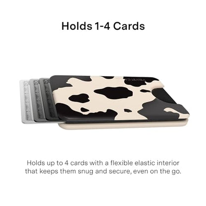 VELVET CAVIAR compatible with MagSafe Wallet - Magnetic Card Holder - color: Cow Print