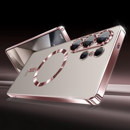 Hurgoer for Samsung Galaxy S26 Case.Soft TPU Electroplated Frame Cover with Clear Back.Drop Tested Protective Full Body Case.Thin Light Slim (Rose Gold, S26) - color: Rose Gold, size: S26