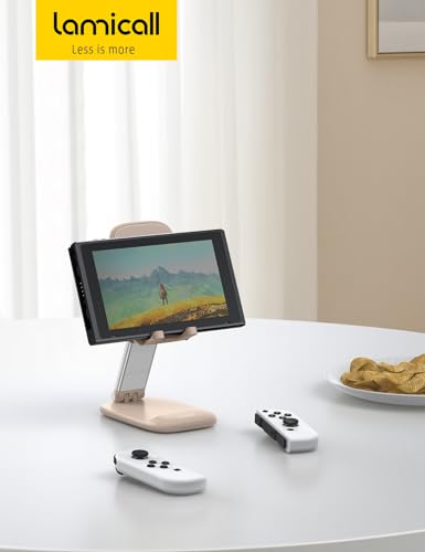 Lamicall Khaki Phone Holder for Desk, Cellphone Stand - color: Khaki