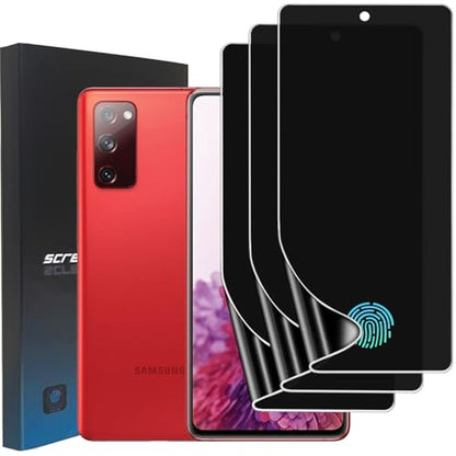 3 Pack TPU Privacy Screen Protector for Samsung Galaxy S20 FE 5G 6.5" - size: Samsung Galaxy S20 FE 5G