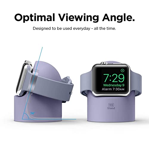 elago W2 Charger Stand for All Apple Watch Series - color: Lavender Grey