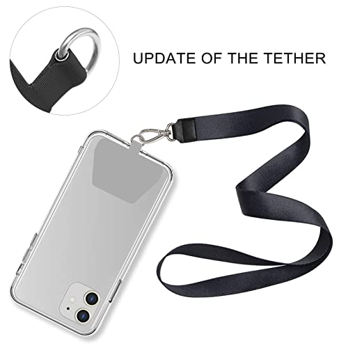 COCASES Phone Tether Tab, Phone Lanyard Strap Tab, 2 Pack Grey - color: Gary