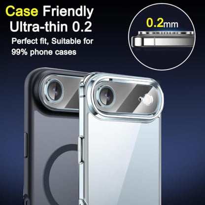 Ferilinso 6Pack Camera Lens Protector for iPhone Air, Tempered Glass | 9H+ Hardness, Military-Grade Shatterproof Camera Cover, Case Friendly, HD, Anti-Scratch, No Flash Glare for Night Shooting - size: 6.5 inches