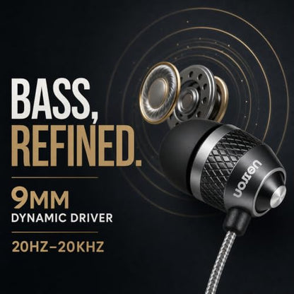 Betron B25 Earphones, Noise Isolating in-Ear Wired Headphones, Black - color: Black