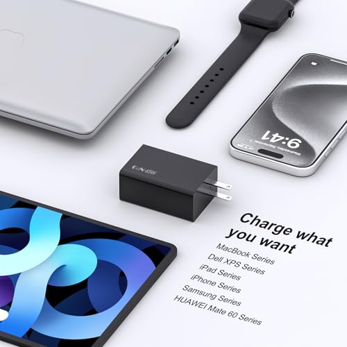 Samsung 65W USB C Charger, 3 Ports GaN Fast Wall Charger Block