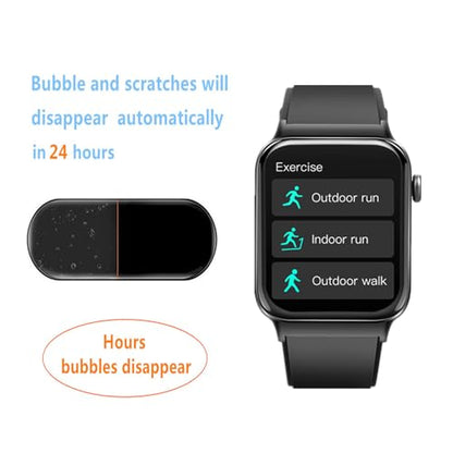 Screen Protector Compatible for STECEi T50S Smart Watch 1.85" (6 Pack) Full Coverage Clear TPU Soft Film