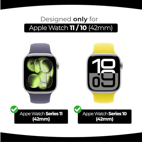ArmorSuit 6 Pack Screen Protector for Apple Watch Series 11 42mm, Series 10 (42mm) DRY-Shield Self-Repairing HD Clear TPU Film - Dry Installation - size: 42_mm