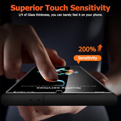 LYWHL 3 Pack Screen Protector for Samsung Galaxy S24 Ultra, Durable Flexible TPU Hydrogel Film, Full Edge Coverage Protection Anti-Scratch Shock-Resistant, Sensitive Touch & Fingerprint Unlock - size: 6.8 inch - Samsung Galaxy S24 Ultra