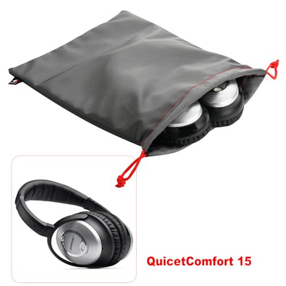 Universal Waterproof Headphone Protection Pouch Bag for Varias Headsets 11" x 9.25" inch Metallic Gray Color - color: 11" x 9.25" Metallic Gray