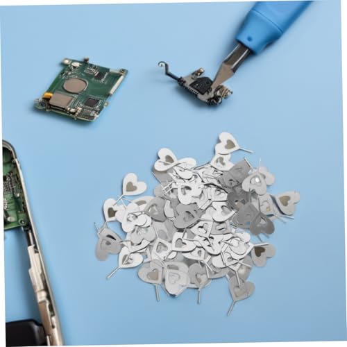100pcs Sim Card Ejector Pins Universal Stainless Steel Silver