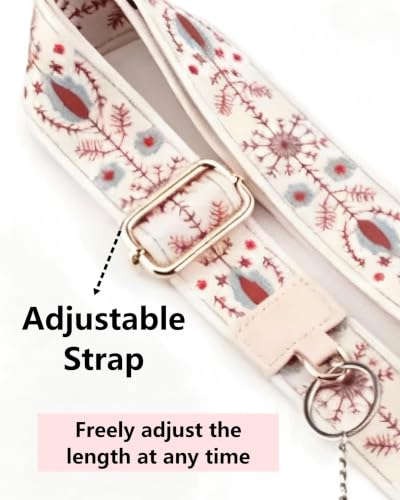 Phone Lanyard Card Holder, Adjustable White Strap Pattern Crossbody Neck