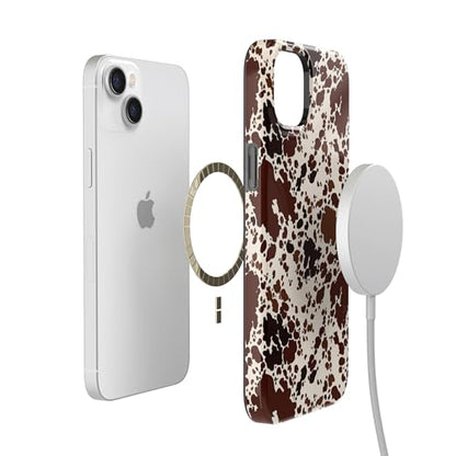 Casely iPhone 14 Plus Case | Cowgirl Envy | Cow Print | Compatible with MagSafe | Classic Ultra Slim Design - color: Cowgirl Envy | Cow Print