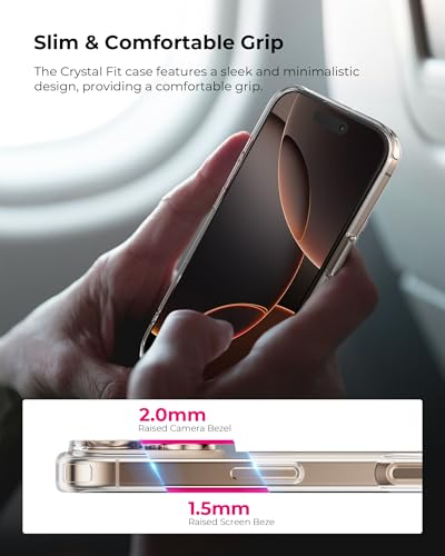 Crystal Fit Magnetic Clear Case for iPhone 16 Pro Max, Compatible with MagSafe, Anti Yellowing, Slim Protective Cover (for iPhone 16 Pro Max) - size: iPhone 16 Pro Max