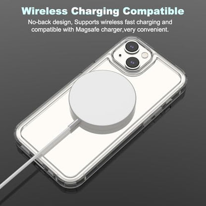 for iPhone 14/13 Clear Bumper Frame No-Back Case, Thin Ultra-Light Anti-Yellowing Transparent Protection Heat Dissipation Bezel Phone Cover Case 6.1" - color: Clear, size: iPhone 14/13