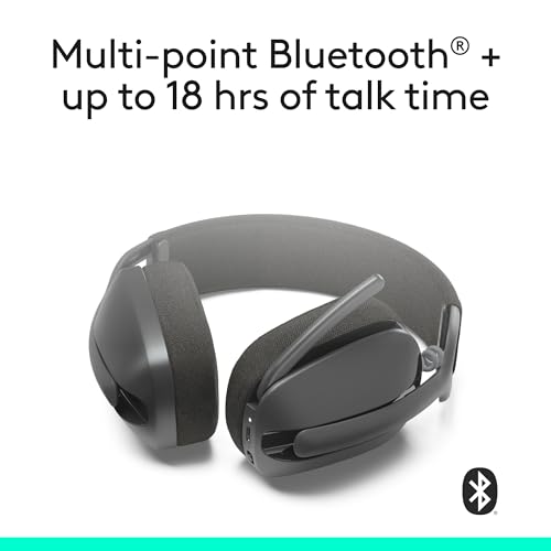 Logitech Zone Vibe 100 Lightweight Wireless Over Ear Headphones - Graphite - color: Graphite