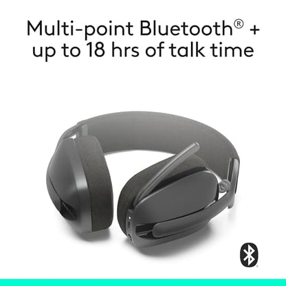 Logitech Zone Vibe 100 Lightweight Wireless Over Ear Headphones - Graphite - color: Graphite