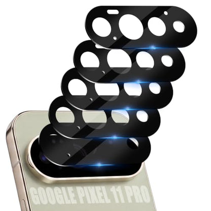 Orzero (5 Pack Camera Lens Protector Compatible for Google Pixel 11 Pro, Protector de Cámera Tempered Glass 9H Precise Camera Cutouts Anti-Scratch Does Not Affect Night Shots and Flash - size: Google Pixel 11 Pro