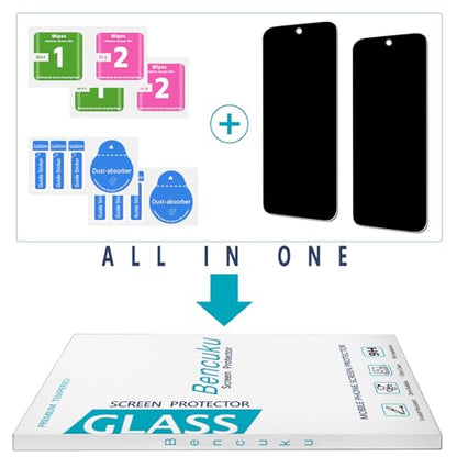 2 Pack Privacy Screen Protector for Samsung Galaxy S25 FE - color: Black-Galaxy S25 FE