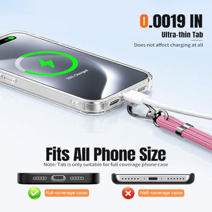 for Phone Lanyard,Anti Theft Travel Essentials - color: E-black+rose Red