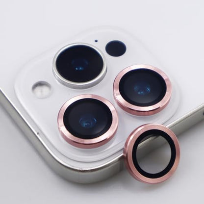 BONVAN for iPhone 16 Pro / 16 Pro Max Camera Lens Protector Metal Crystal Tempered Glass Screen Accessories Cover (PInk) - color: PInk