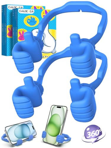Teen Boys Gifts for Men Adults Stocking Stuffers Thumbs Up Cellphone Stand - color: Blue