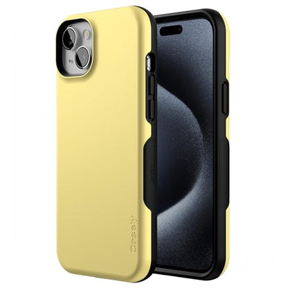 Casely iPhone 15 Plus Case | Butter Me Up | Butter Yellow | Bold Protective Design | Compatible with MagSafe - color: Butter Me Up | Butter Yellow