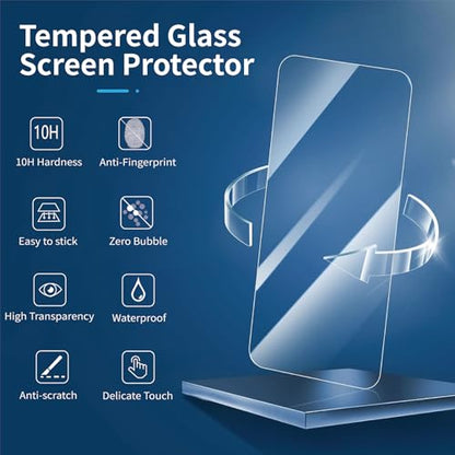SAMKE 3 Pack Designed Tempered Glass for iPhone 17 Screen Protector 6.3in - size: iPhone 17 (6.3-inch)