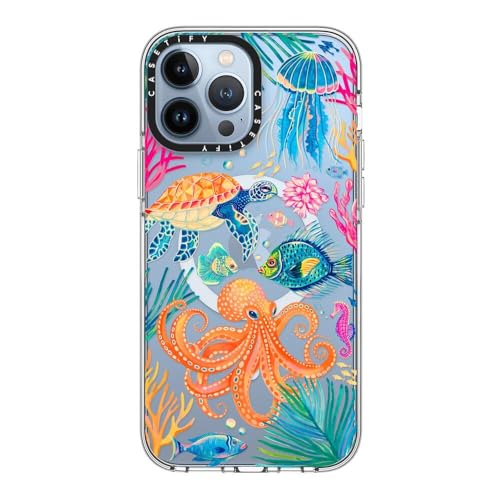 CASETiFY for iPhone 13 Pro Max Case - Impact Clear Compatible with MagSafe | Not Yellowing | 6.6 ft. 3x Military Grade Drop Protection | Under the Sea 2 by Grace Andersson | Clear - color: Under the Sea 2, size: Iphone 13 Pro Max (6.7")