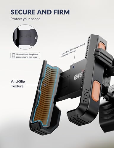 Grefay Bike Phone Mount for Electric, Mountain, Scooter, and Dirt Bikes - color: Orange