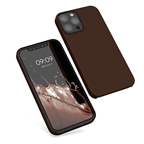 kwmobile Case Compatible with Apple iPhone 12 / iPhone 12 Pro Case - TPU Silicone Phone Cover with Soft Finish - Chocolate - color: Chocolate, size: iPhone 12 / iPhone 12 Pro