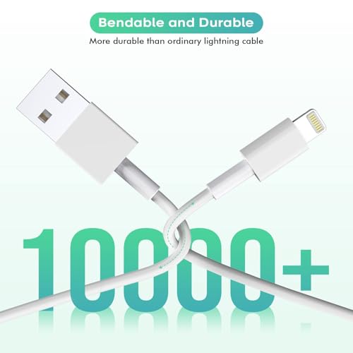 2Pack iPad Charger, Fast Charging 12W USB Wall Charger Block Apple Adapter - size: 2Pack 3FT
