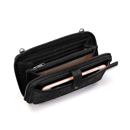 The Sak Iris Smartphone Crossbody Purse - Small Women's Cellphone Bag & Wallet For Everyday- Convertible Wristlet With Zipper | Fits Most Smartphones, Card Slots & Zip Pocket, Detachable Wristlet & Crossbody Straps, Hands-Free for Travel & Errands - color